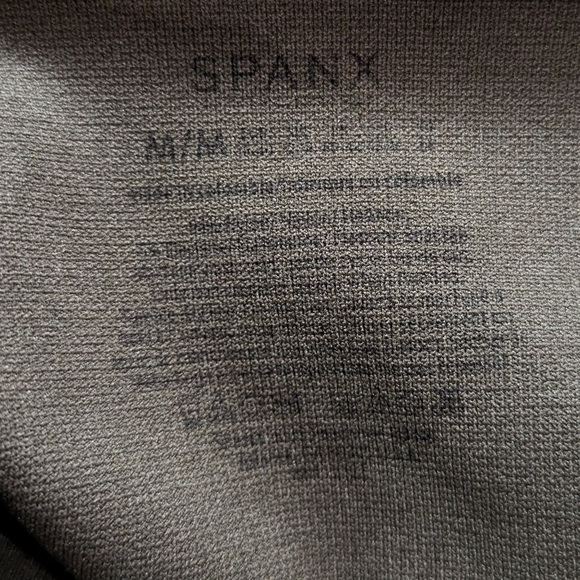 Spanx green black stretchy pull on leggings M - Picture 8 of 9